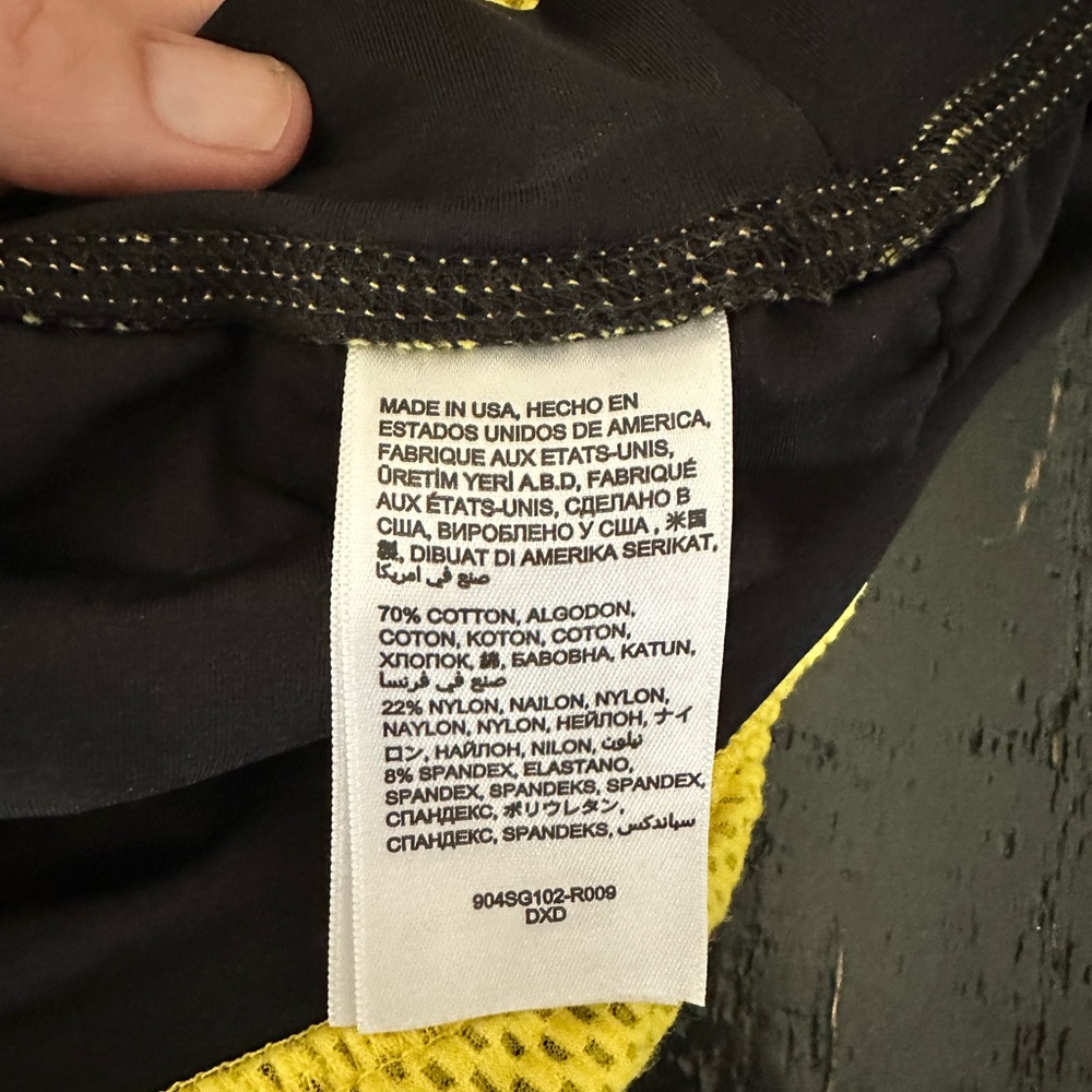 Yellow Bebe Sport Bike Shorts-Size XS - Picture 4 of 4